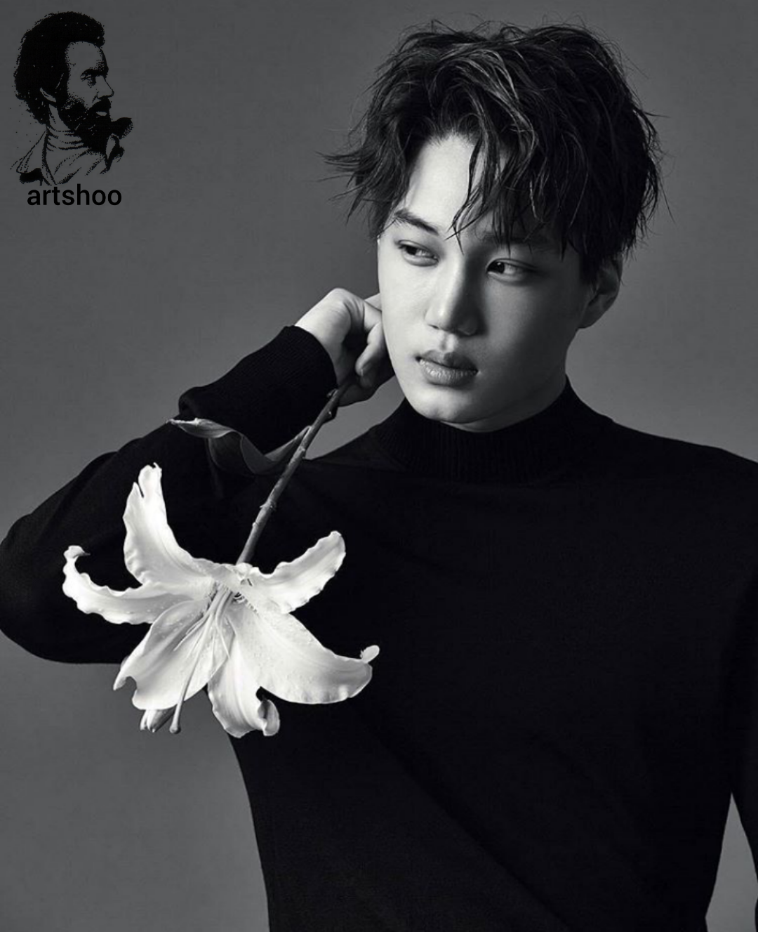 مدل پرتره سیاه قلم